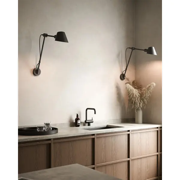 Бра, настенный светильник Nordlux 2020455003 Stay E27 1x60W IP20 черный - фото №1