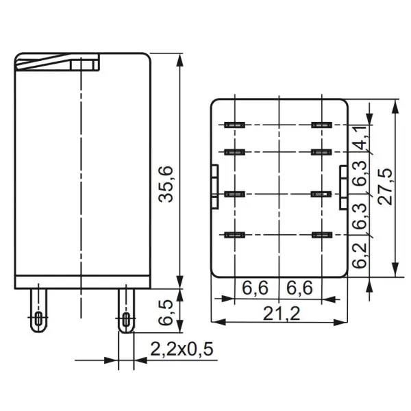 Електромеханічне реле ETI 002473003 ERM2-024ACL 2p - фото №2