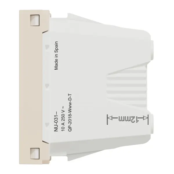 Розетка Schneider Electric Unica New NU303144 со шторками винтовой зажим 1м бежевая - фото №2 Розетка Schneider Electric Unica New NU303144 со шторками винтовой зажим 1м бежевая - фото №2