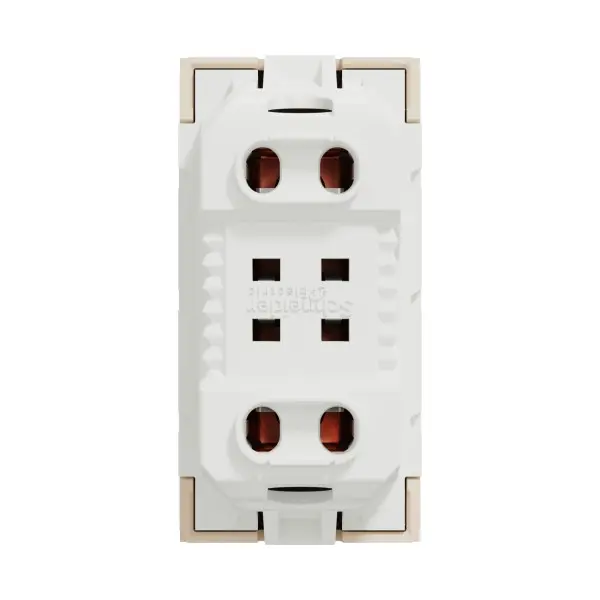 Розетка Schneider Electric Unica New NU303144 со шторками винтовой зажим 1м бежевая - фото №3 Розетка Schneider Electric Unica New NU303144 со шторками винтовой зажим 1м бежевая - фото №3