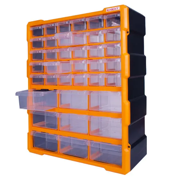 Пластиковый органайзер E.Next e.toolbox.pro.21 24" 39-секционный 381х157х475мм (t011021) Пластиковый органайзер E.Next e.toolbox.pro.21 24" 39-секционный 381х157х475мм (t011021)