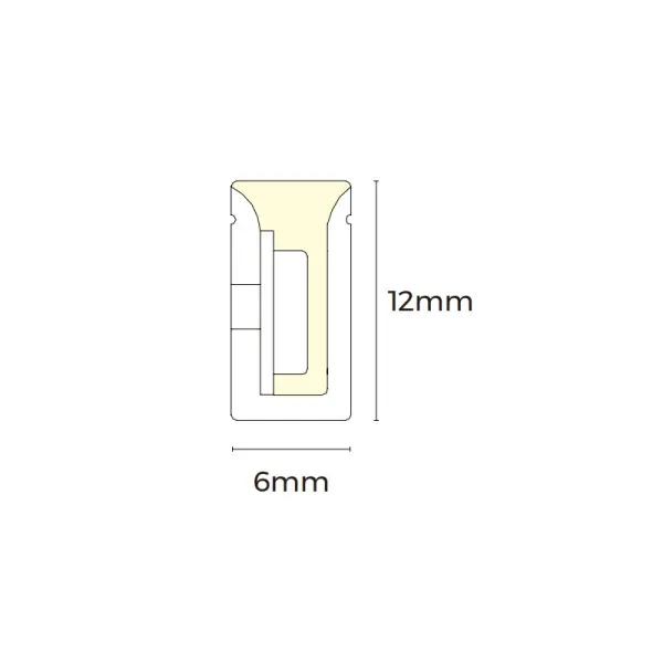 Гнучкий неон COLORS 24V IP65 7,2W 295Lm 3000K 5м (NMS0612-WW(HP)) - фото №4