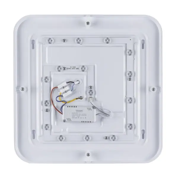 Матовий світильник Vestum QUATRO VS-90054 20Вт 350x350x60мм 4000К чорний - фото №1