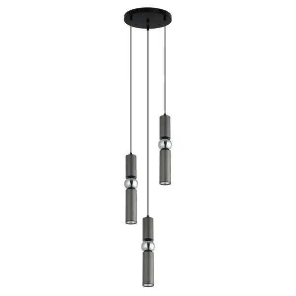 Подвесной светильник, люстра Italux PND-14290-3-GR Isidora GU10 3x25W IP20 серый