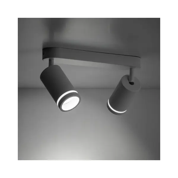 Светильник поворотный, спот TK Lighting 6913 Jet GU10 2x10W IP20 Белый - фото №2
