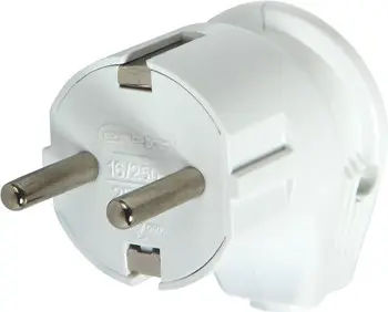 Кутова вилка E.Next e.plug.angle.007.16 16А із заземленням біла (s9100004)
