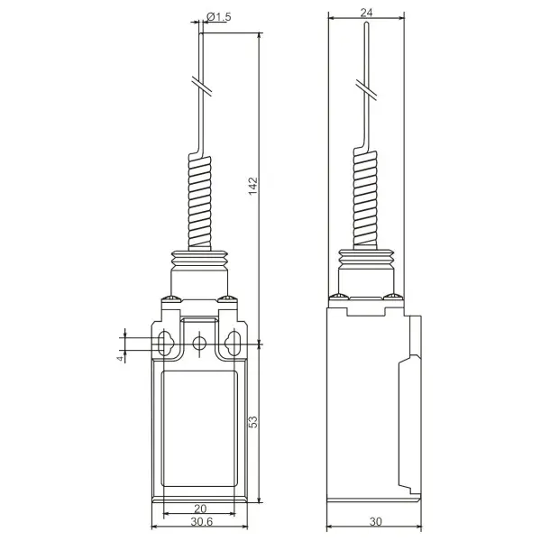 Концевой выключатель Promfactor FLS15M412P65 - фото №1
