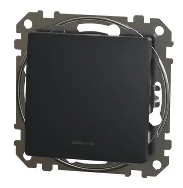 Переключатель Schneider Electric Sedna Design & Elements с подсветкой черный SDD114106L - фото №4