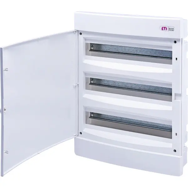 Встраиваемый щиток ETI 001101048 ECM 3x18PO 54 М с белой дверцей Встраиваемый щиток ETI 001101048 ECM 3x18PO 54 М с белой дверцей