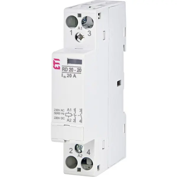 Контактор ETI 002464004 RD 20-20 (230V AC/DC) (AC1)