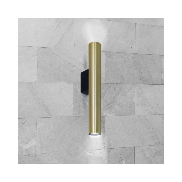 Бра, настінний світильник Goldlux 326126 Lungomare GU10 2x10W IP20 Золотий - фото №1