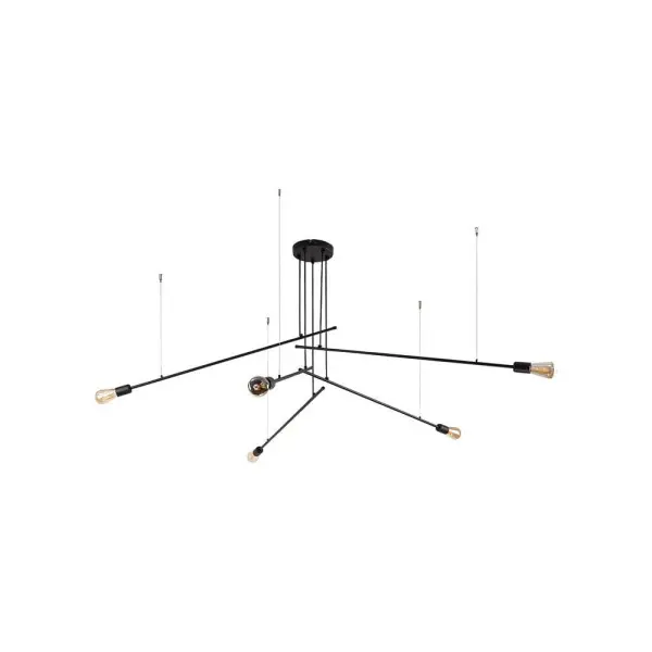 Люстра Nowodvorski 9127 Pile E27 5x60W IP20 Черная