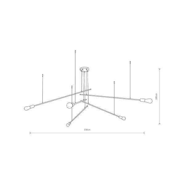 Люстра Nowodvorski 9127 Pile E27 5x60W IP20 Черная - фото №1
