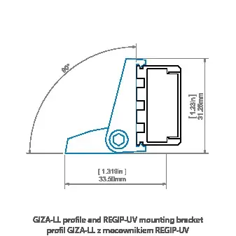 LED-профіль KLUS GIZA-LL, 2 метра (KLUS_A00758A_2) - фото №7