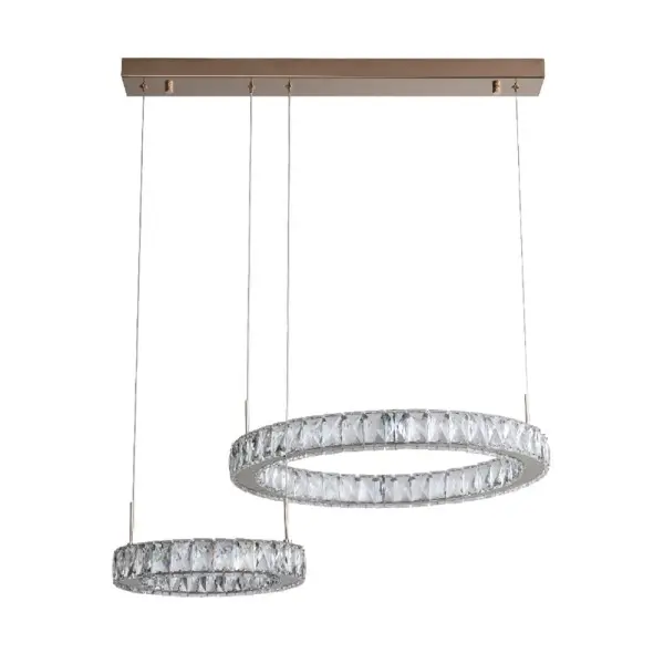 Подвесной светильник, люстра Zuma Line 5905316668140 Girona LED 2x36W 3000K 4200Lm IP20 золотой