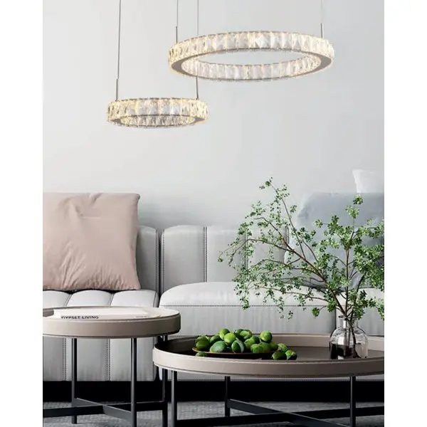 Подвесной светильник, люстра Zuma Line 5905316668140 Girona LED 2x36W 3000K 4200Lm IP20 золотой - фото №1