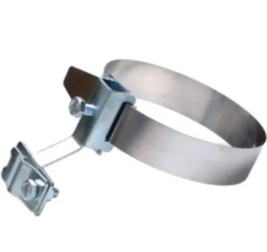 Стальной хомут DKC NG3001 на металлические трубы Ø80-160мм для проводника Ø8-10мм