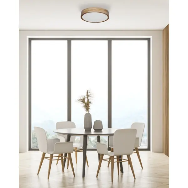 Потолочный светильник Italux PLF-73827-3KS4KS65K-WO Norton LED 1x24W 3000K/4000K/6500K 2700Lm IP20 бежевый - фото №1