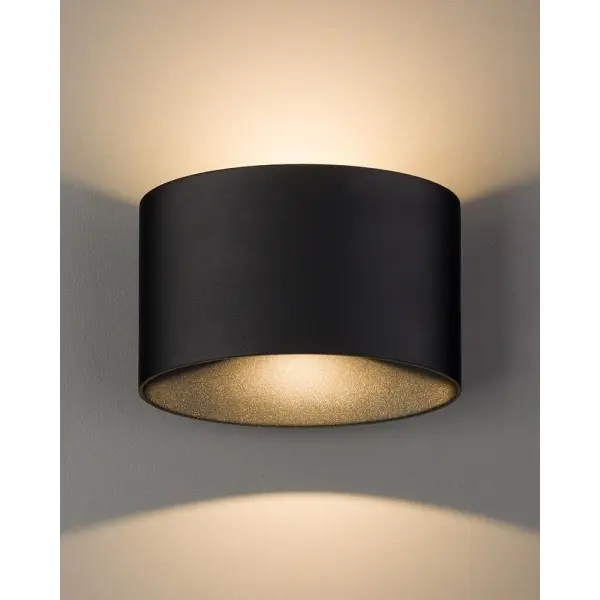 Уличный светильник Nowodvorski 8182 Ellipses LED 2x5W 3000K 700Lm IP54 черный - фото №1