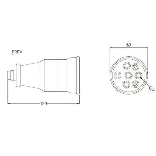 Разъем Bemis BK1-2504-4314 3х25А каучуковый (6.1.92749) - фото №1