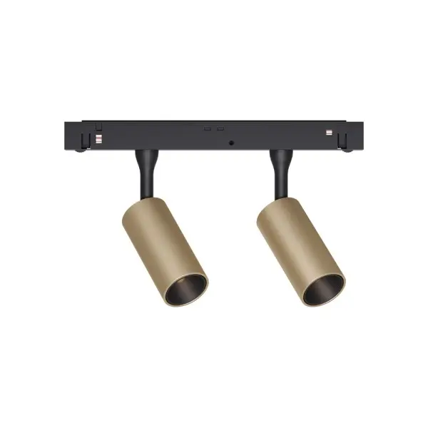 Магнитный трековый светильник Kloodi KDMG-SPOT30 2x3W 3K GD LED 480Lm IP20 золотой Магнитный трековый светильник Kloodi KDMG-SPOT30 2x3W 3K GD LED 480Lm IP20 золотой