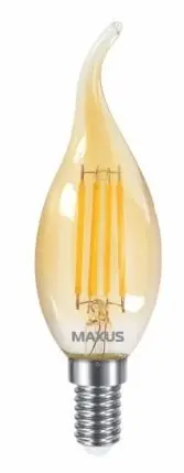 Филаментная лампа Maxus C37 FM-T 220Вт E14 Golden (1-MFM-731)