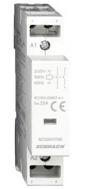 Контактор 20А 2НЗ 230В AC, Schrack Контактор 20А 2НЗ 230В AC, Schrack
