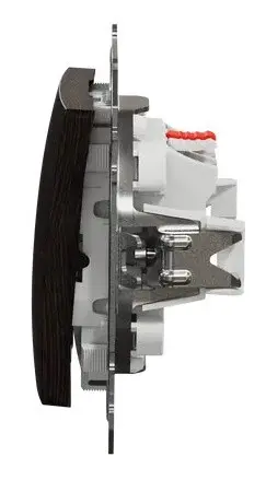 Переключатель Schneider Electric Sedna Design & Elements с подсветкой венге SDD181106L - фото №3