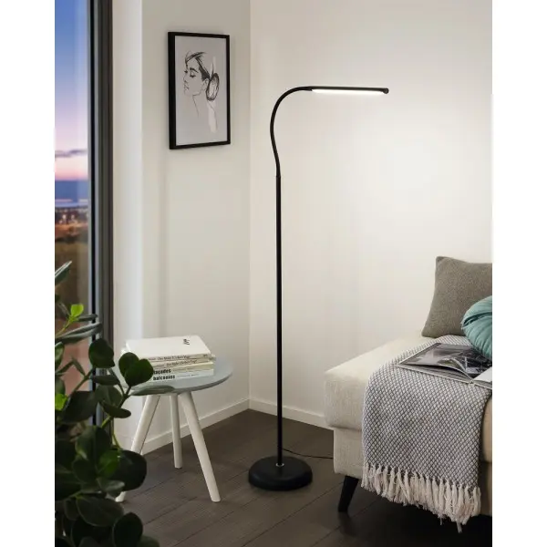 Торшер Eglo 96439 Laroa LED 1x4.5W 4000K 550Lm IP20 черный - фото №1