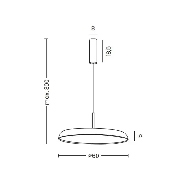 Подвесной светильник, люстра Azzardo AZ5816 Clara Dimm LED 1x50W 3000K/4000K/6000K 4000Lm IP20 коричневый - фото №1
