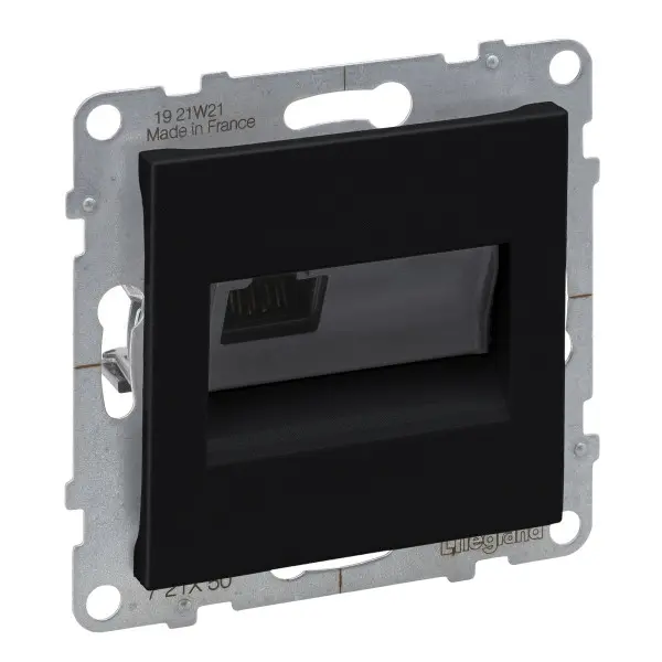 Розетка комп'ютерна RJ45 Cat.5e UTP Legrand SUNO (чорний) 721450 Розетка комп'ютерна RJ45 Cat.5e UTP Legrand SUNO (чорний) 721450