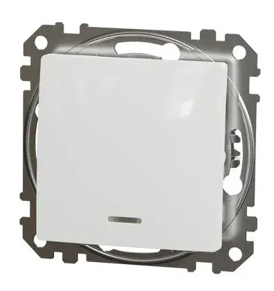 Перехресний перемикач Schneider Electric Sedna Design & Elements з підсвіткою білий SDD111107L - фото №4