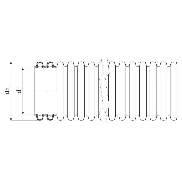 Гофрована труба Kopos Kopoflex KF 09075 75 чорного кольору - фото №3