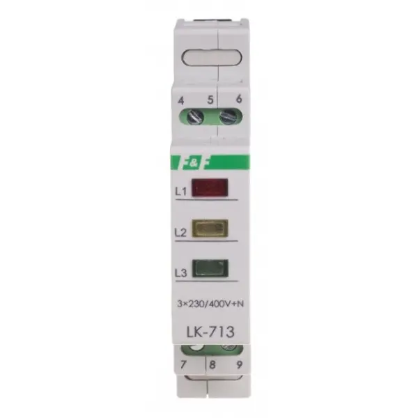Сигнальная лампа F&F LK-713K 3х400/230В+N (красный, желтый, зеленый) Сигнальная лампа F&F LK-713K 3х400/230В+N (красный, желтый, зеленый)