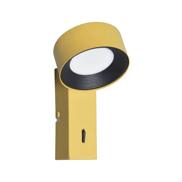 Бра, настенный светильник Italux WL-47390-1-YLL Otal LED 1x1.8W 4000K 489Lm IP20 желтый