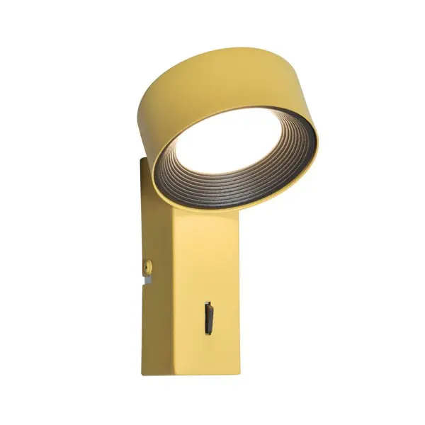 Бра, настенный светильник Italux WL-47390-1-YLL Otal LED 1x1.8W 4000K 489Lm IP20 желтый - фото №2