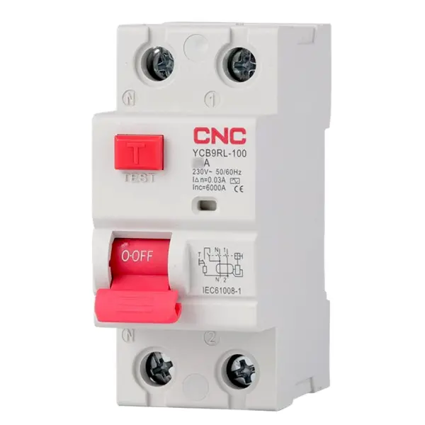 ПЗВ CNC YCB9RL-100 40А 1Р+N 6кА 30мА (Б00041358) ПЗВ CNC YCB9RL-100 40А 1Р+N 6кА 30мА (Б00041358)