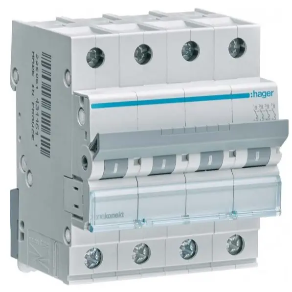Автоматичний вимикач Hager MCN425 6кА C 25A 4P