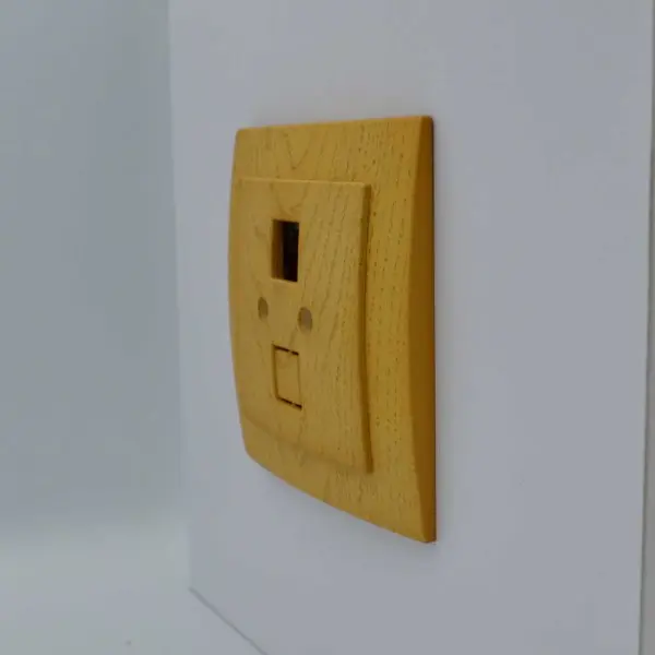 Розетка Nilson Touran клен компьютерная без модуля ( 24281042 ) - фото №2