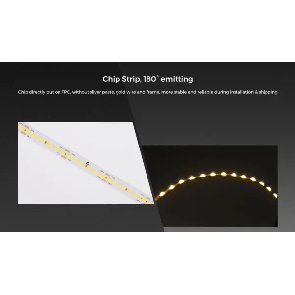 LED лента COLORS Chip-24V-IP20 8.8W 980Lm 3000K 5м (FD128-24v-8mm-WW) - фото №4