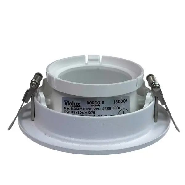 Світильник точковий Violux BORDO-R GU10 IP20 білий ( 130006 ) - фото №3