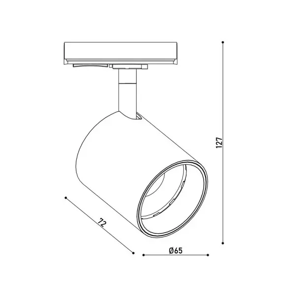 Трековый светильник Kloodi KD-GOLF 10W 3K WH LED 800Lm IP20 белый - фото №2