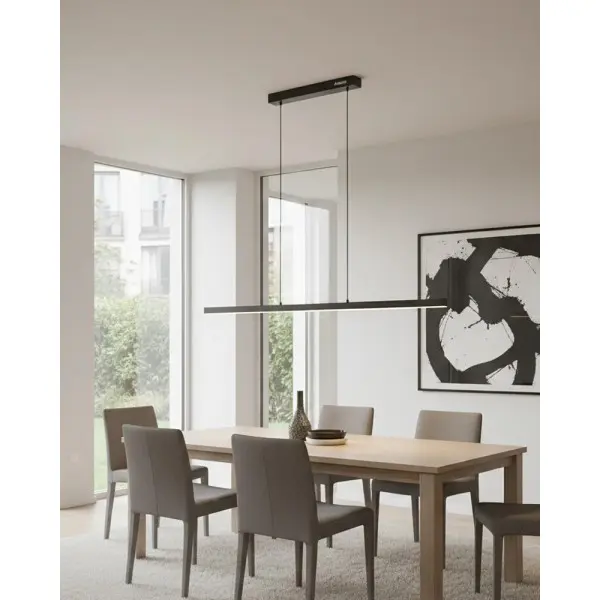 Подвесной светильник, люстра Azzardo AZ6099 Ralph LED 1x40W 3000K 2931Lm IP20 черный - фото №1 Подвесной светильник, люстра Azzardo AZ6099 Ralph LED 1x40W 3000K 2931Lm IP20 черный - фото №1