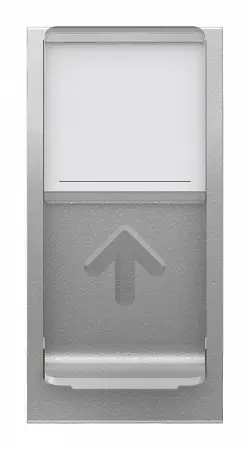 Одинарна комп'ютерна розетка Schneider Electric NU341430 RJ45 cat.6 UTP із полем для напису 1М (алюміній) - фото №1