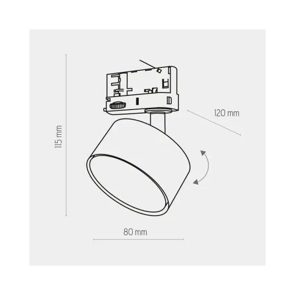 Трековый светильник TK Lighting 6060 Tracer GX53 15W 3L - фото №1