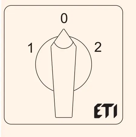 Кулачковий перемикач ETI 004773126 CS 100 53 U (3p «1-0-2» 100A) - фото №2 Кулачковий перемикач ETI 004773126 CS 100 53 U (3p «1-0-2» 100A) - фото №2