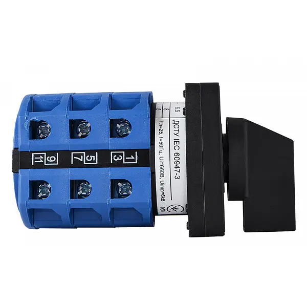 Пакетний перемикач Аско-Укрем ПКП SBI 1-0-2 3 полюса 25A/3.833 (A0110010060) - фото №1