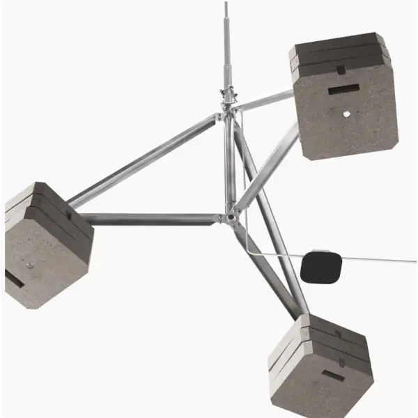 Блискавкоприймач з триногою Leo Lightman 8м Al/Ni (408806) - фото №2