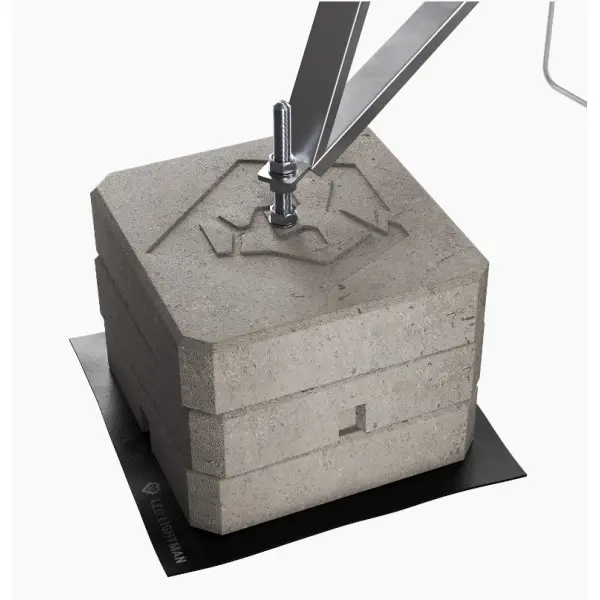 Блискавкоприймач з триногою Leo Lightman 8м Al/Ni (408806) - фото №3