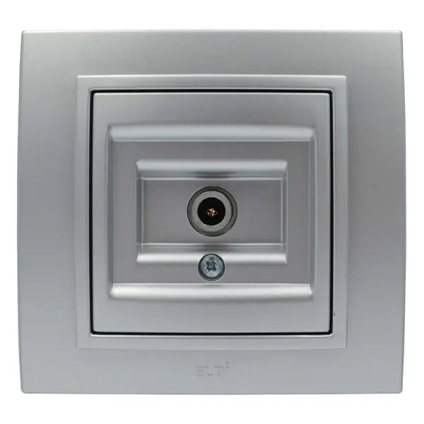 Розетка ELBI ZENA Silverline серый металлик TV без рамки ( 609-011000-273 ) - фото №1 Розетка ELBI ZENA Silverline серый металлик TV без рамки ( 609-011000-273 ) - фото №1